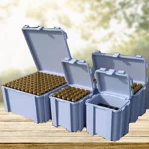 White ammo boxes in 4 sizes